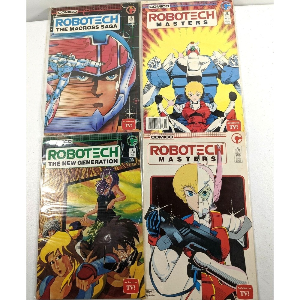 Robotech Comic Lot Comico Macross Saga Masters New Generation Issues 3 6 9 11